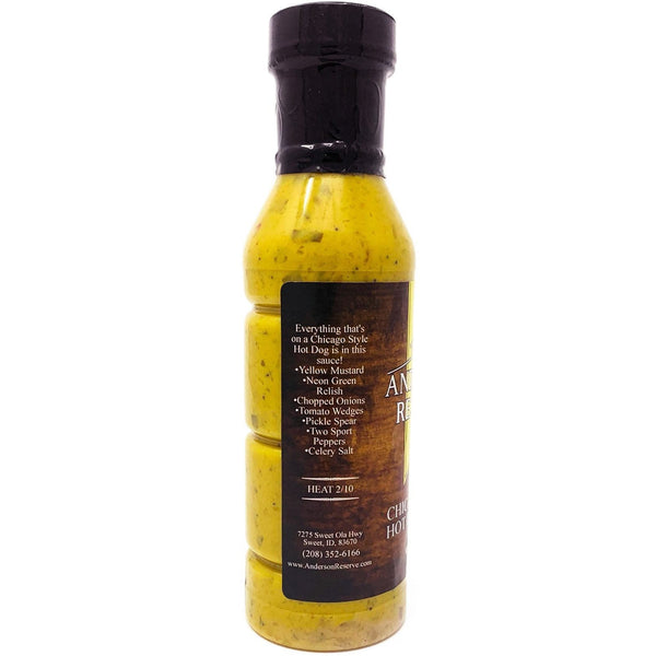 Chicago Style Hot Dog Sauce Condiment Anderson Reserve