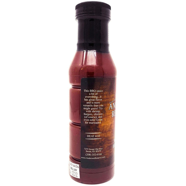 Whiskey BBQ Sauce Condiment Anderson Reserve